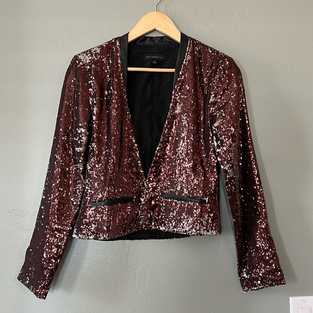Dance & Marvel Sequin Jacket Size Small